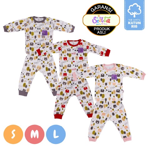 Setelan Panjang baju Bayi dan anak Katun Scelta Babywear Ori berSNI