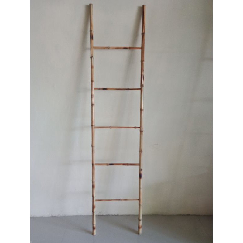 Thebettles Ladder Hanger Tangga Bambu Cendani Tinggi 180Cm Antik Tangga Dekoratif