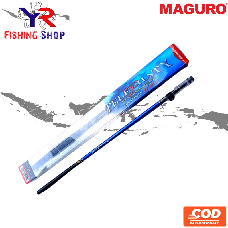 Joran Tegek Carbon MAGURO TELEPHATY Zoom Pole Ukuran 360Cm 450Cm