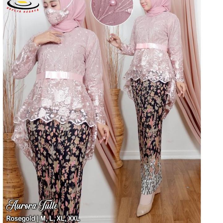 Big Sale.. COD Stelan Kebaya Modern Tille Aurora / Kebaya wisuda / Kebaya tunangan / lamaran / Kebay
