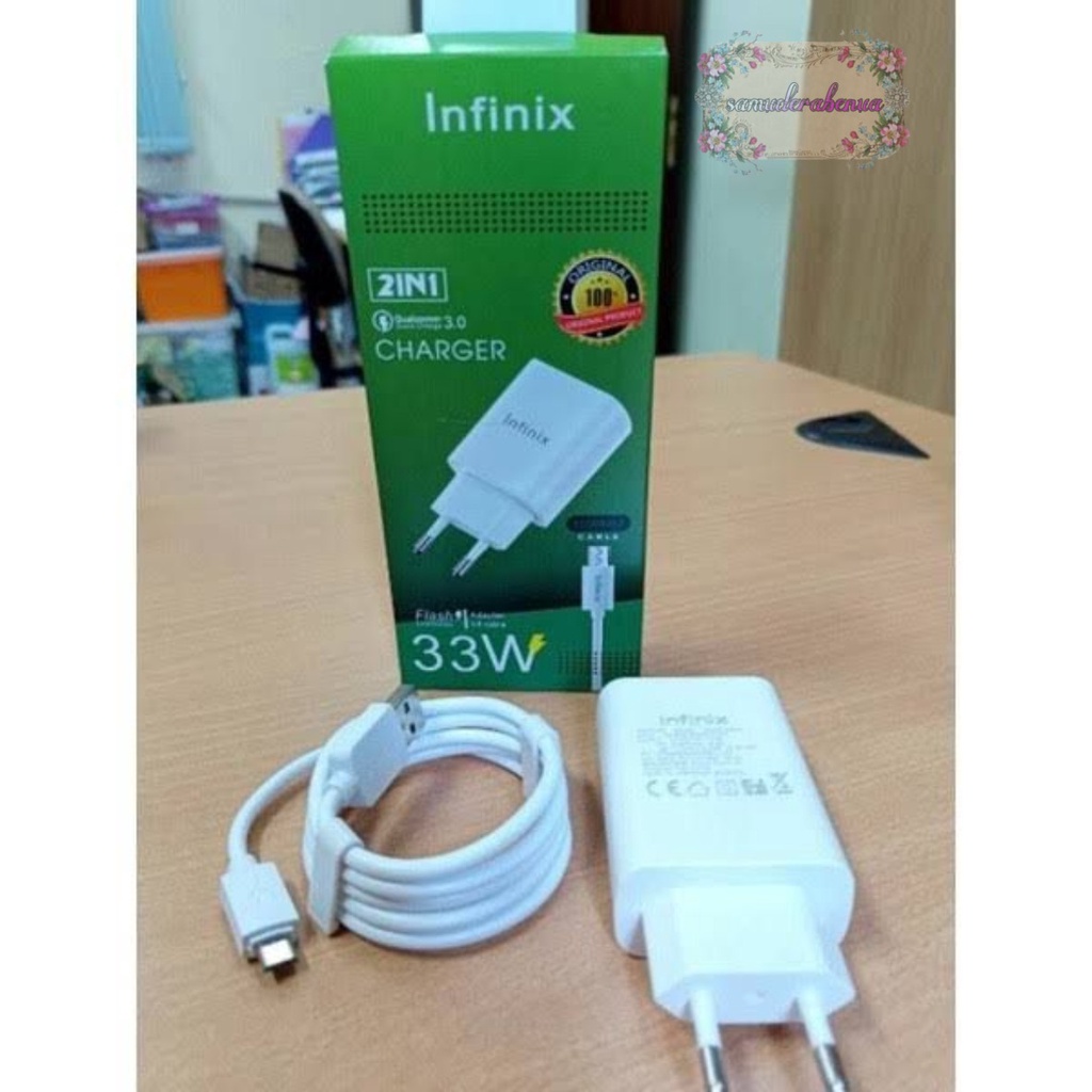 Charger Cashan Infinix Fast Charging 3A 33W ORIGINAL tipe c USB SB4117