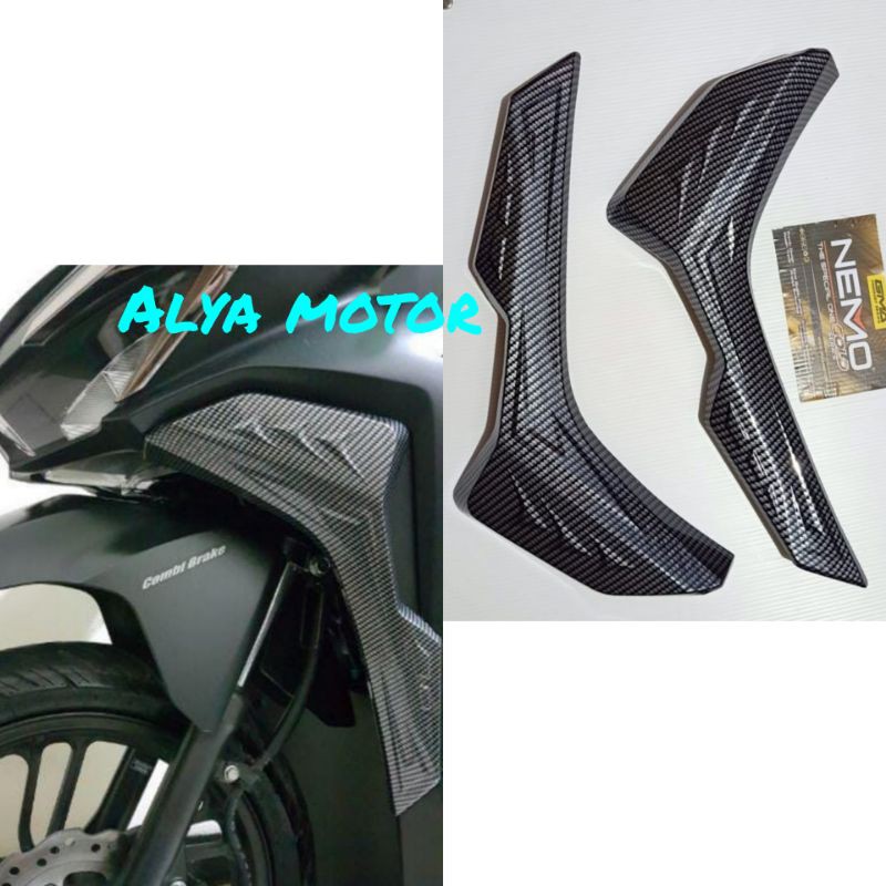 Nemo Cover Sayap Depan Vario 125 Vario 150 New Carbon