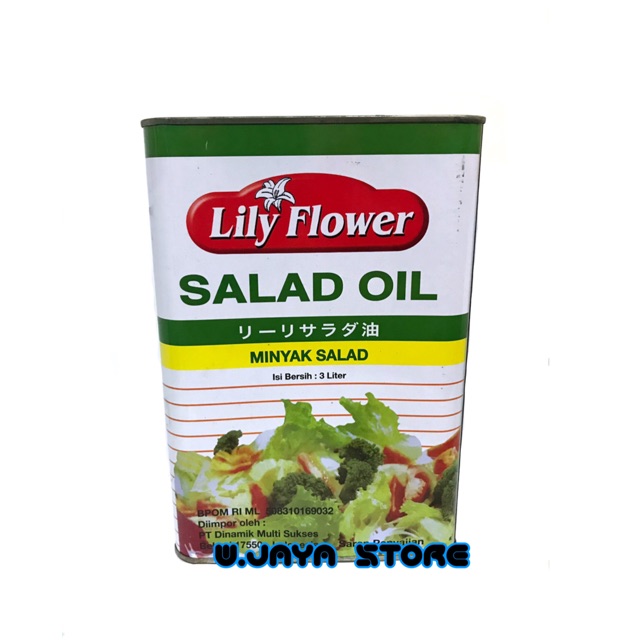 Lily Flower Salad Oil / Minyak Salad 3L