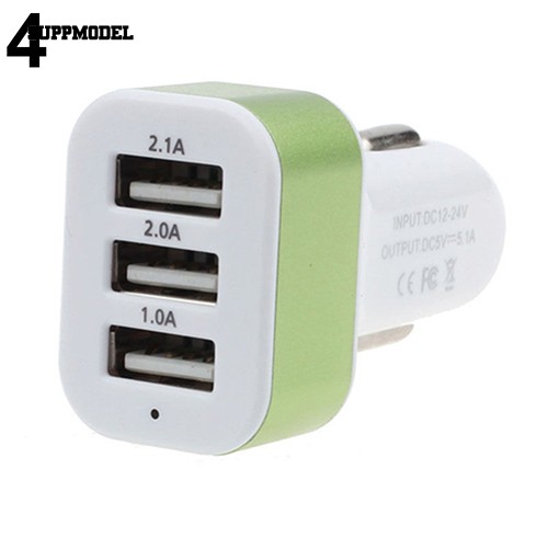 【 wu 】 Charger Fast Charging Universal 3 Port USB LED Samsung