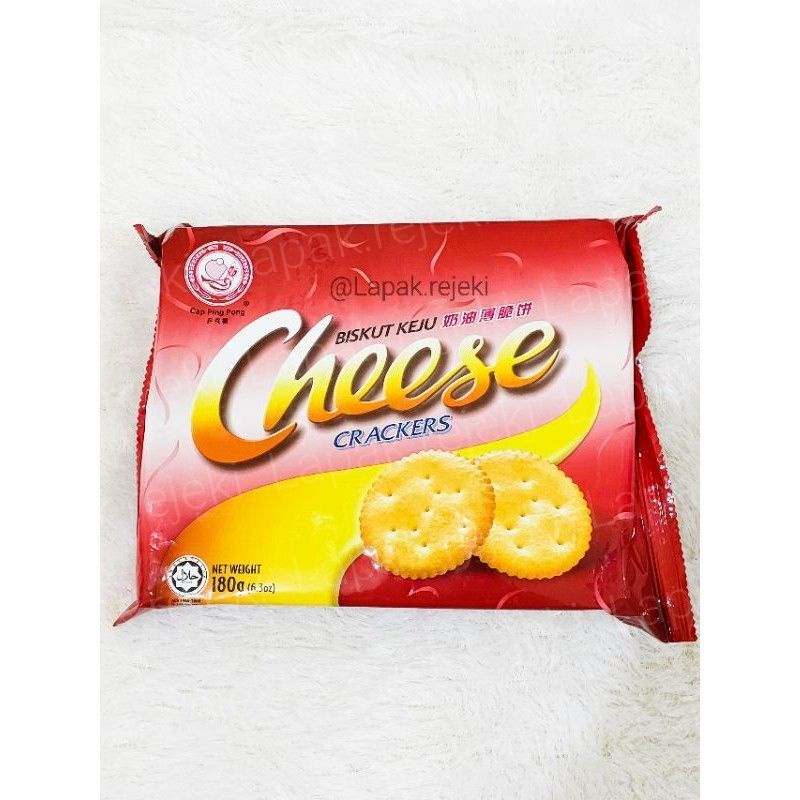 

Cap Ping Pong Biskuit Keju Cheese Crackers 180gram / Biscuit Malaysia