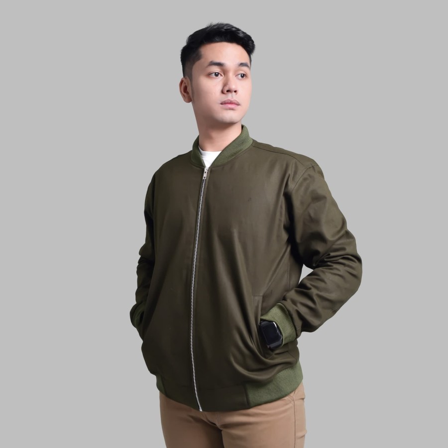 JAKET PRIA Canvas jaket cowok terbaru murah bisa cod distro berkualitas bomber polos bahan adem