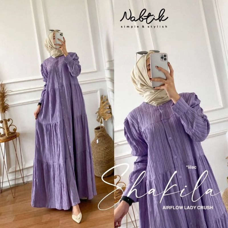 Shakila Gamis Crinkle Airflow Lady Crush Original