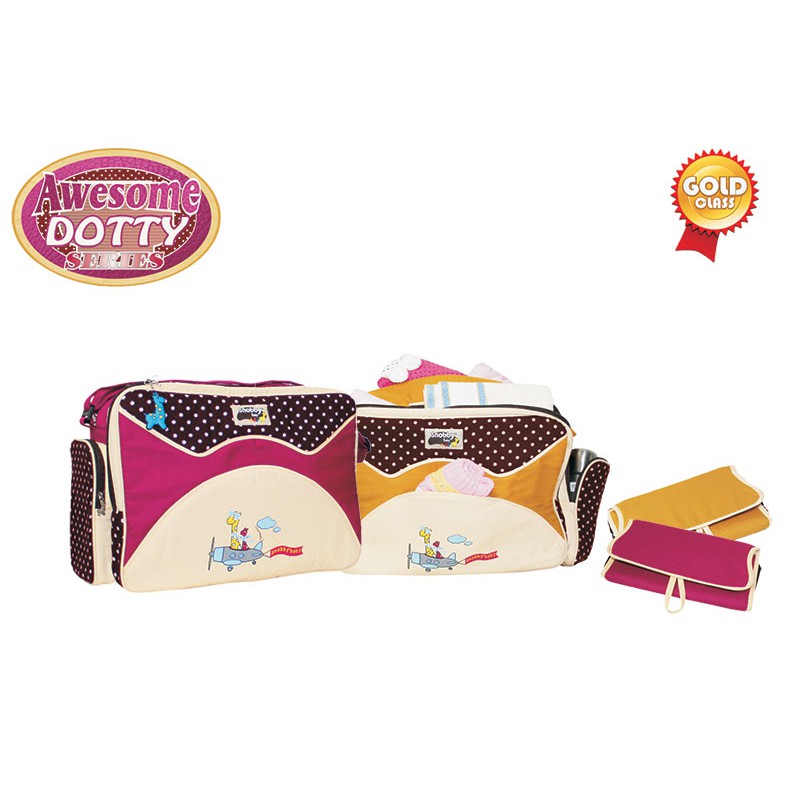 Tas Bayi Besar Snobby  /  Tas Bayi  /   DIaper Bag  / Travel Baby Bag