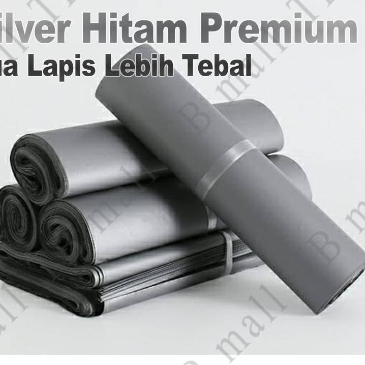 

Plastik Polymailer Packing PE Silver Glossy 40X50CM Isi 50Pcs Online Shop Lem Perekat Anti Plong