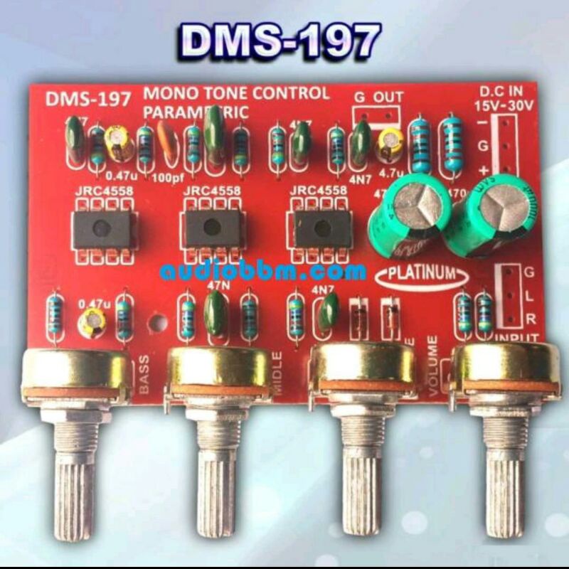 KIT TONE CONTROL PARAMETRIC MONO DMS-197