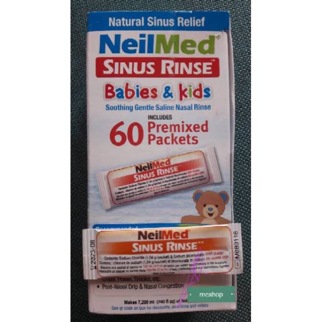 Jual Neilmed Sinus Rinse Babies & kids Premixed Packets ecer Shopee