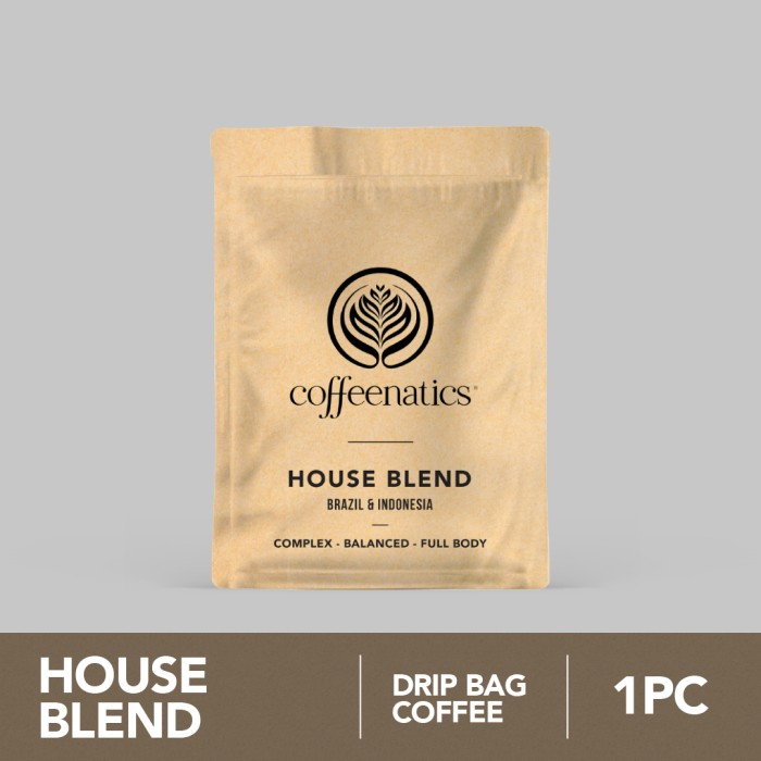 

House Blend SSP Sachet - Kopi Drip Arabika Sachet Praktis | Coffeenatics