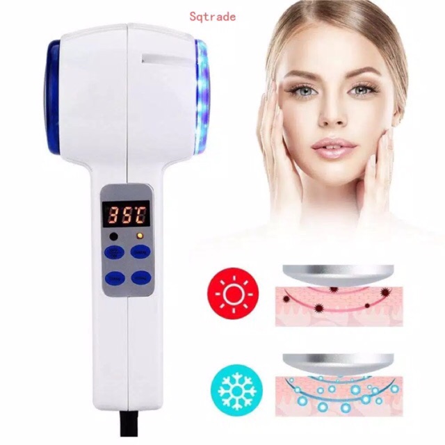 ALAT SETRIKA WAJAH HOT N COLD LCD SCREEN CONTROL hammer lifting anti aging