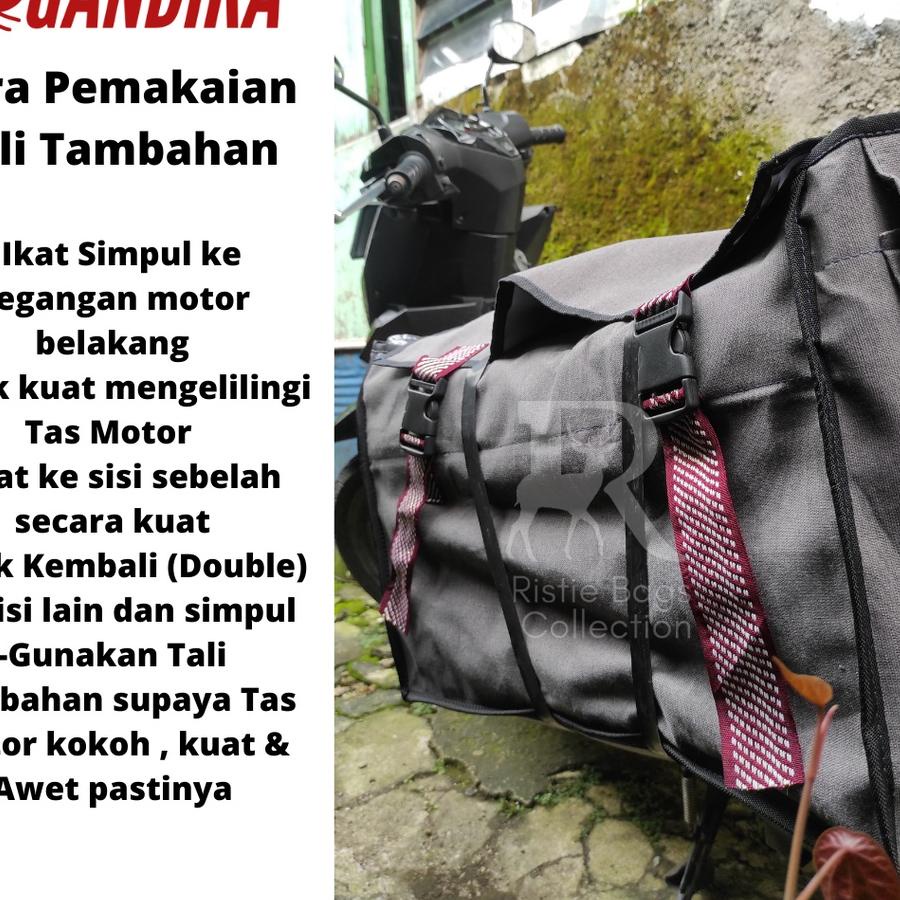 TAS MOTOR TAS OBROK TAS BRONJONG TAS POS TAS KURIR JUMBO ANTI AIR TAHAN PANAS KNALPOT FREE BONUS TAL