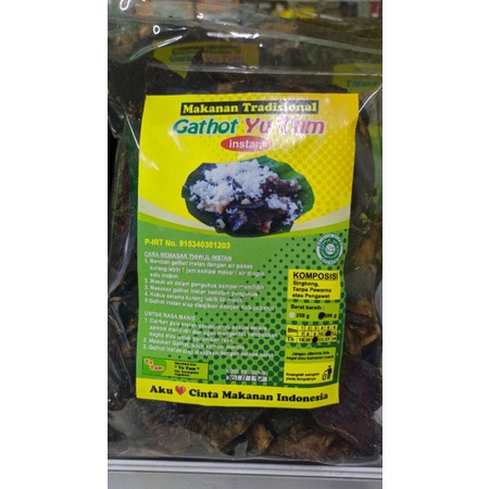 

Gatot instan yutum makanan khas jogja 500 gr