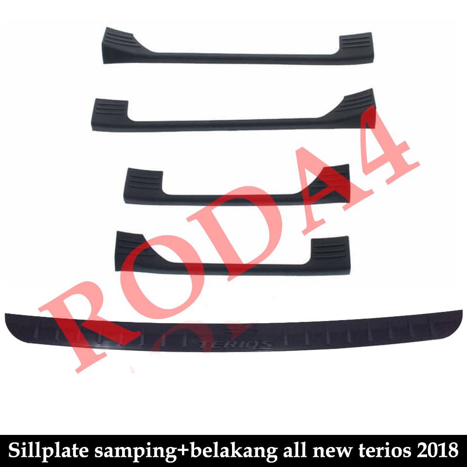 Paket Silplate Sill plate Samping dan Belakang All New Terios 2018