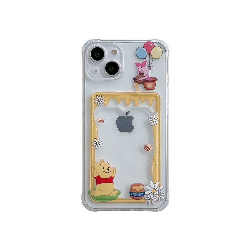 Soft Case Transparan Desain Winnie the Pooh Untuk iPhone 12 13 Pro Max 11 X XR XSMAX