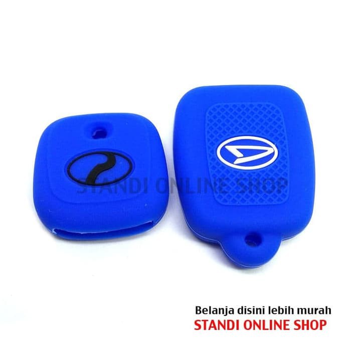 Kondom Kunci Silikon Remote Keyshirt Daihatsu Sirion Komplit Biru