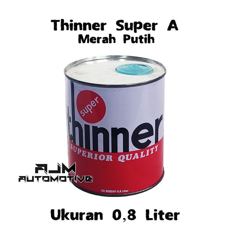 Thinner Tiner Super A / Pengencer Cat 0,8 liter Merah Putih
