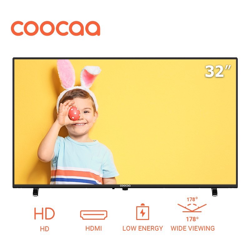 COOCAA LED TV 32 inch 32D5T Digital Analog - HD USB HDMI DVT-B/T2