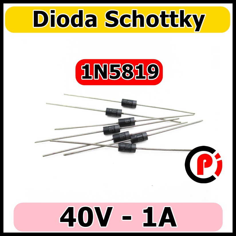 Dioda IN5819 1N5819 5819 Schottky Barrier Rectifier 1A 40V DO-41 diode