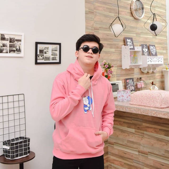 Hoodie Wanita Pria Jaket Hoddie Wanita Couple Dora Kiss Jaket Hodie Dewasa Doraemon Terbaru-2