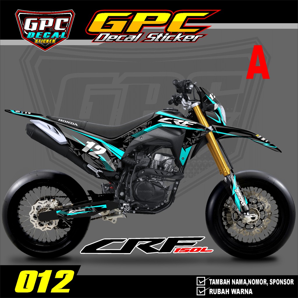 Decal Sticker CRF 150 L Fullbody Dekal Stiker CRF 150 L Minimalis GPC 012 Shopee Indonesia
