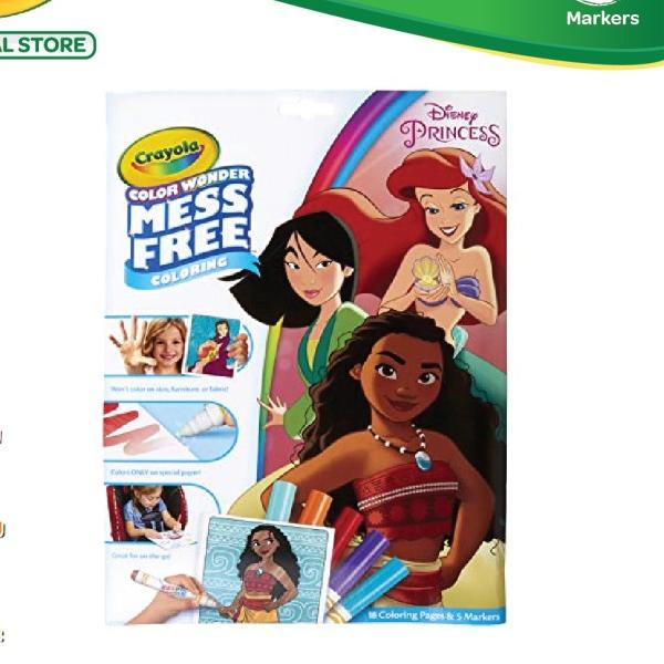 

♜ Crayola Color Wonder Mess Free Coloring Pad & Marker - Disney Princess ♙