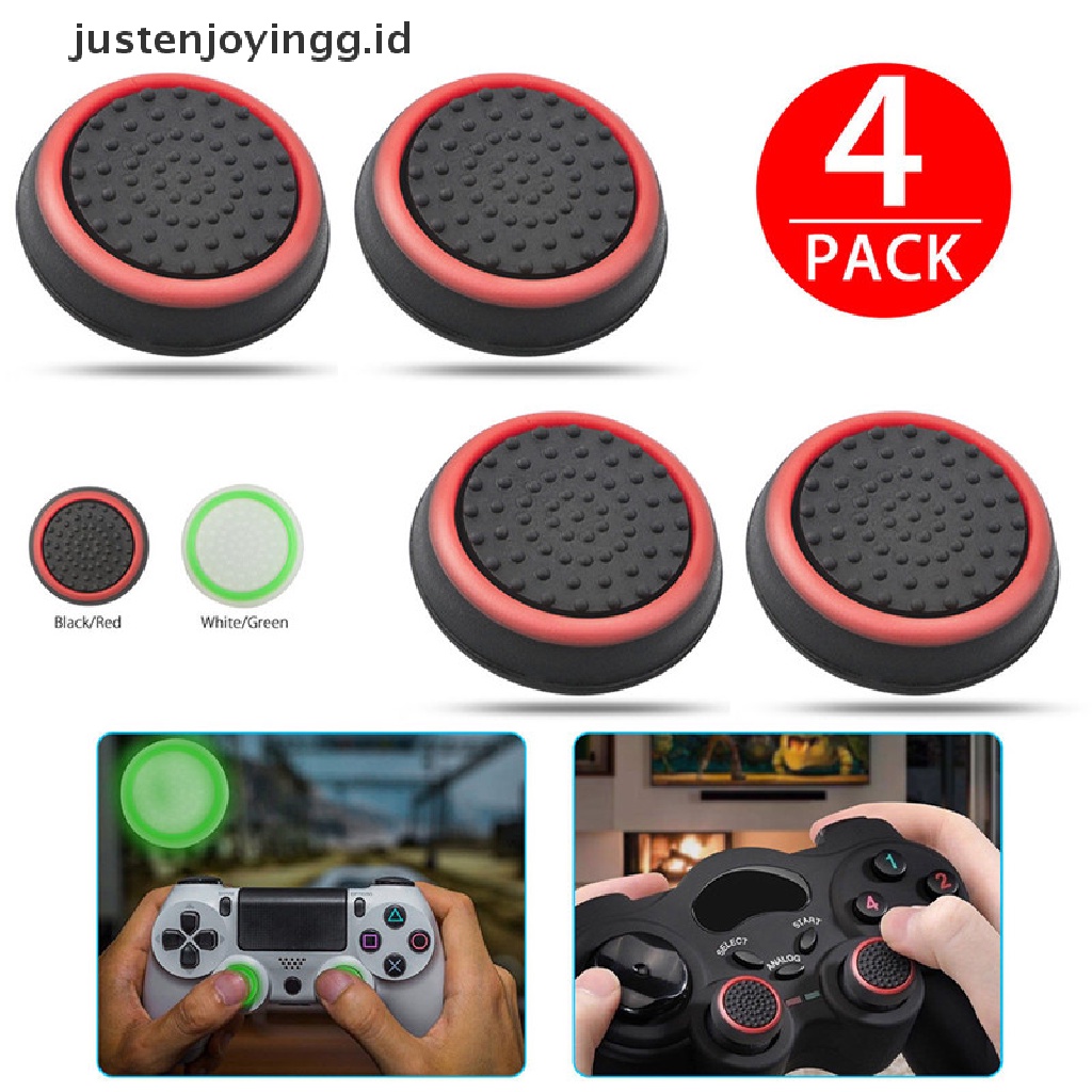 // justenjoyingg.id // 4PCS Controller Game Accessories Thumb Stick Grip Joystick Cap For PS3 PS4 XBOX ~