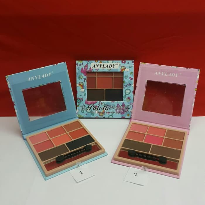ey257 ANYLADY THE PALETTE MAKE UP BLUSH &amp- EYEBROW