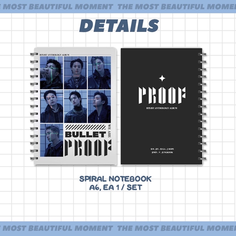 BTS PROOF WE ARE BULLETPROOF FANKIT PAKET LENGKAP BANGTAN ARMY PACK YET TO COME