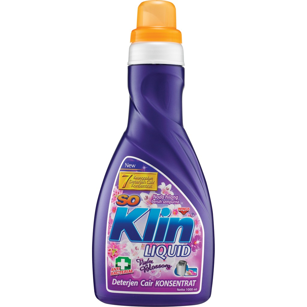 SOKLIN Deterjen Cair  VIOLET BOTOL 1000ML Shopee Indonesia