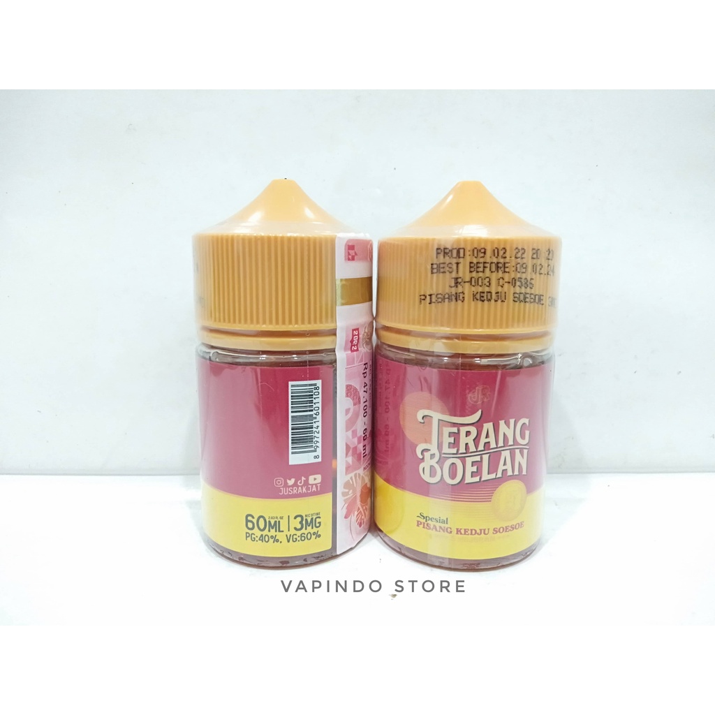 TERANG BOELAN V2 60ML 3MG PISANG KEDJU SOESOE BY JUSRAKYAT LIQUID