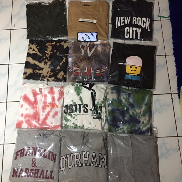 hoodie sweater crewneck second borongan