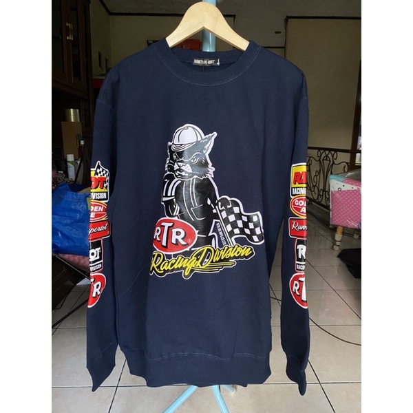 Rawtype Riot Racing Champions Crewneck Navy BARU & ORIGINAL 1000%