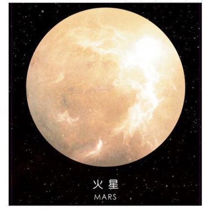 RB01 FUNSTORE STICKY NOTE BENTUK PLANET /STICKY NOTE PLANET-MARS