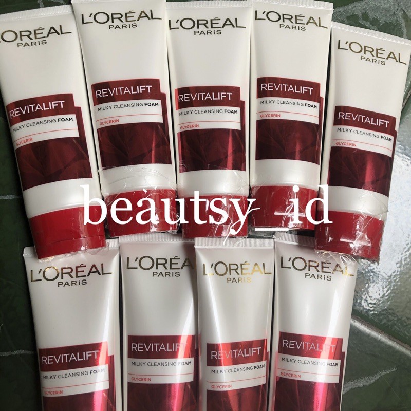 Loreal Revitalift Milky Cleansing Foam Cleanser 100 ml Glycerin Facial Wash - Sabun Cuci Muka l’oreal COD