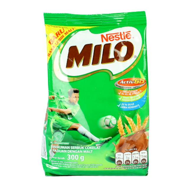 

Milo Activ Go Pouch 300 gr - Susu Bubuk Milo Pouch