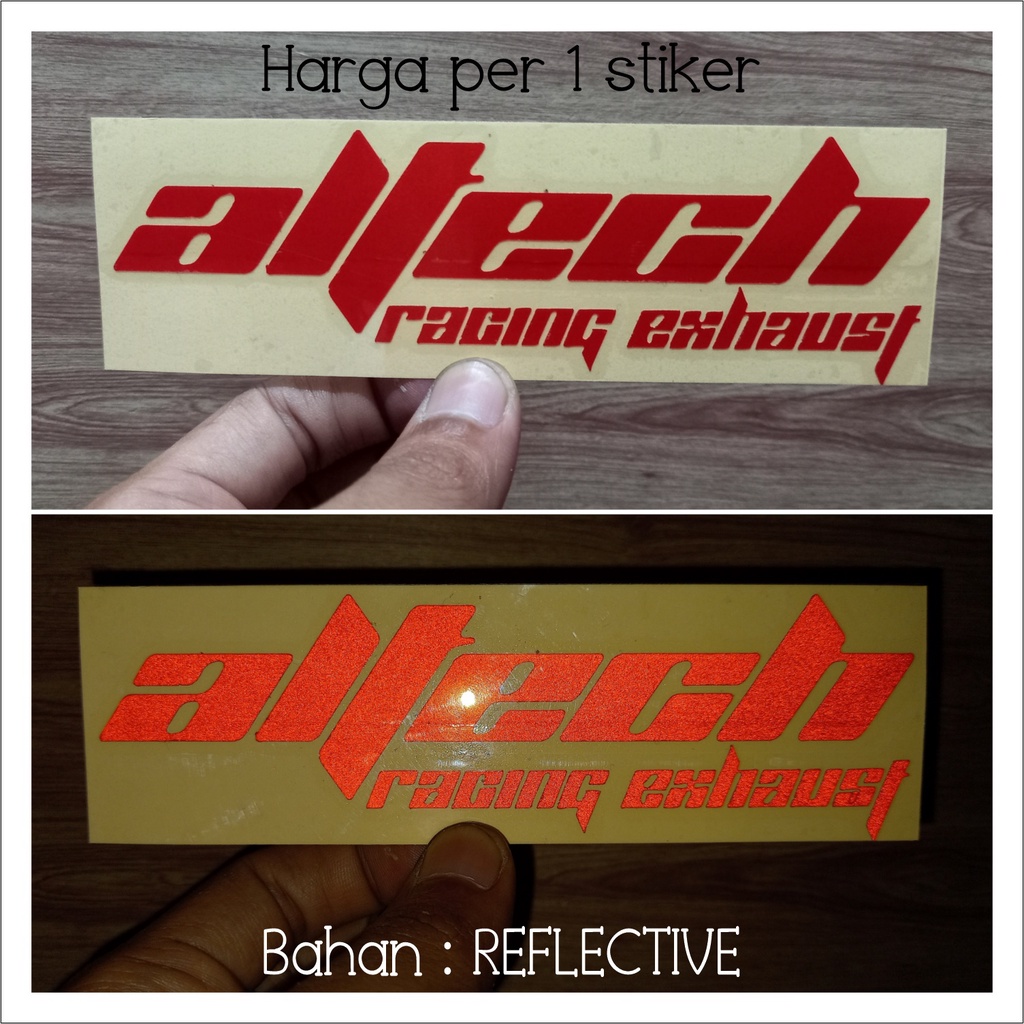 CUTTING STICKER STIKER ALTECH KNALPOT RX KING / BAHAN PREMIUM