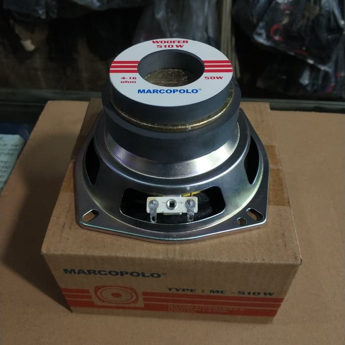 Speaker 5 inch marcopolo mc-510w / mc 510 w sub woofer double magnet