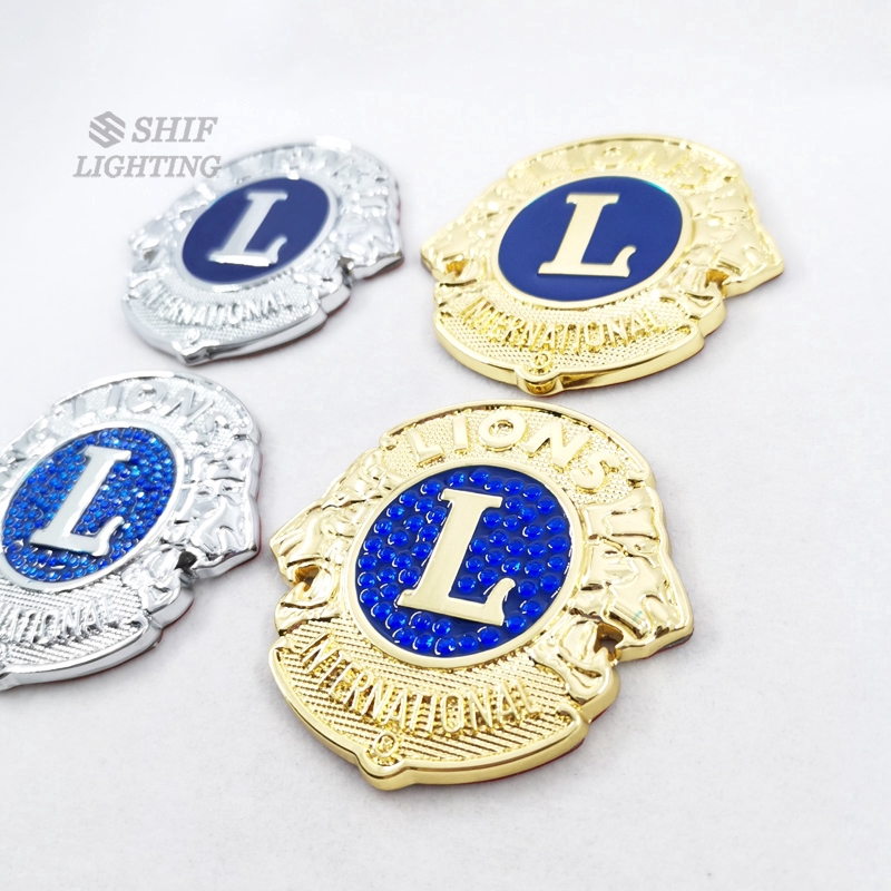 1pc Stiker Emblem Logo Lions Clubs Internasional Bahan Metal Untuk Dekorasi Mobil