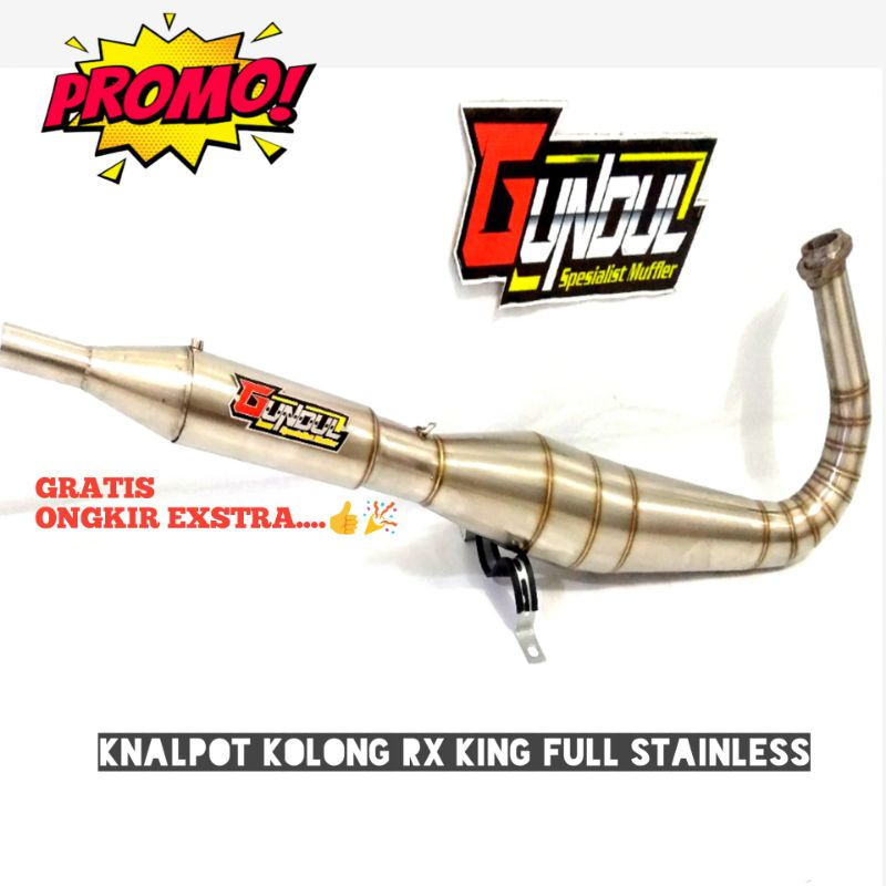 knalpot kolong RX king RX spesial full stainless pasti pnp kenalpot stenlis suara garing