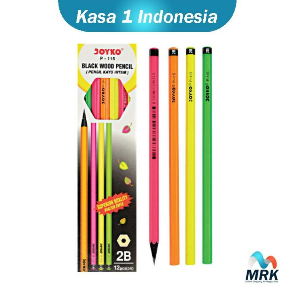 

Pensil Kayu Hitam / Black Wood Pencil Super Quality isi 12 Pcs