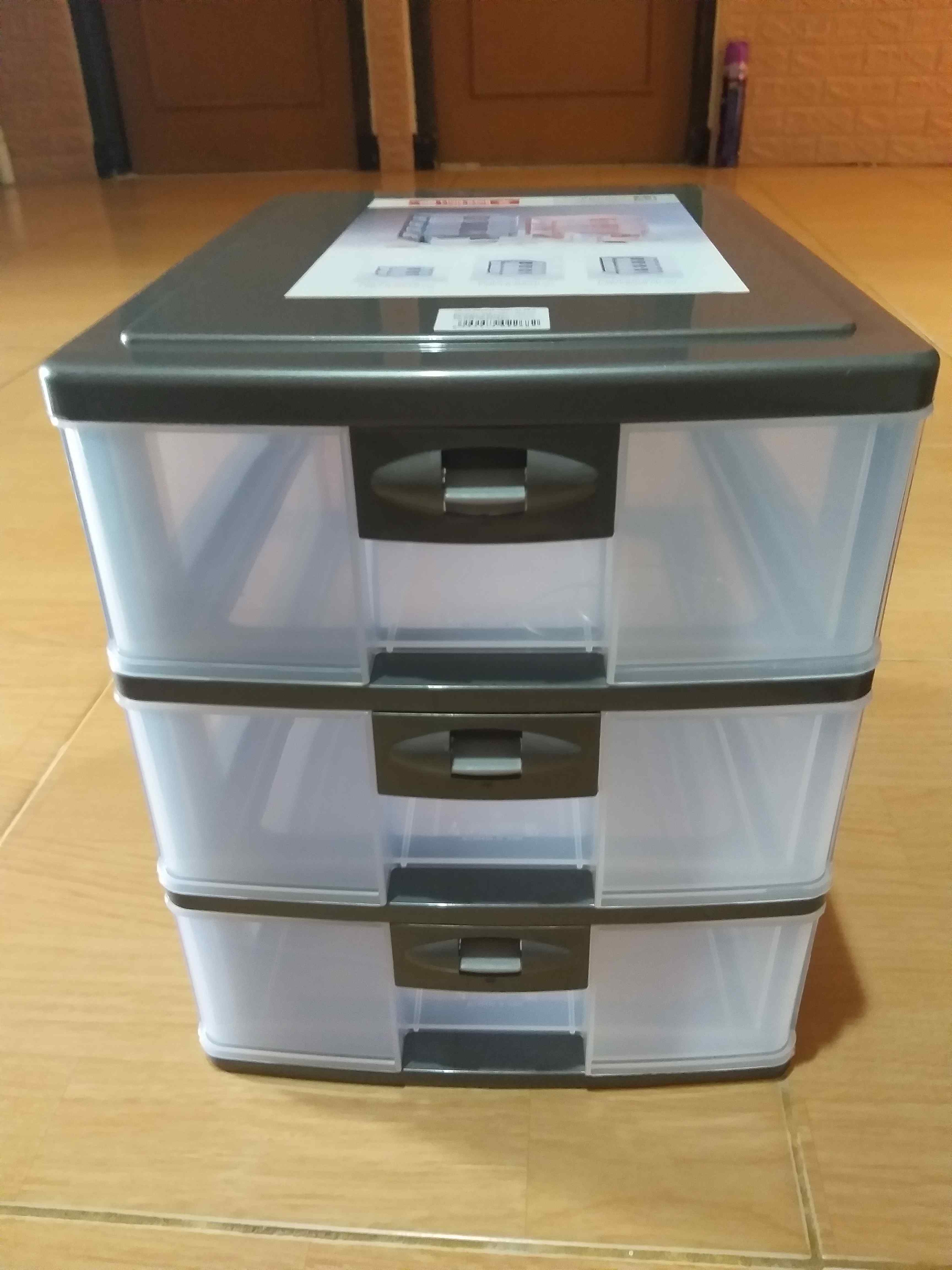 Lion Star Pr-33 Pressa Container A4 (3 Susun) Laci Plastik Serbaguna Susun 3