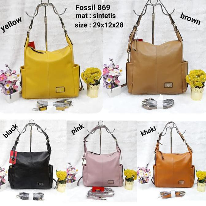 Tas Import Fossil 869 Kulit Jeruk Medanbaiak.Store