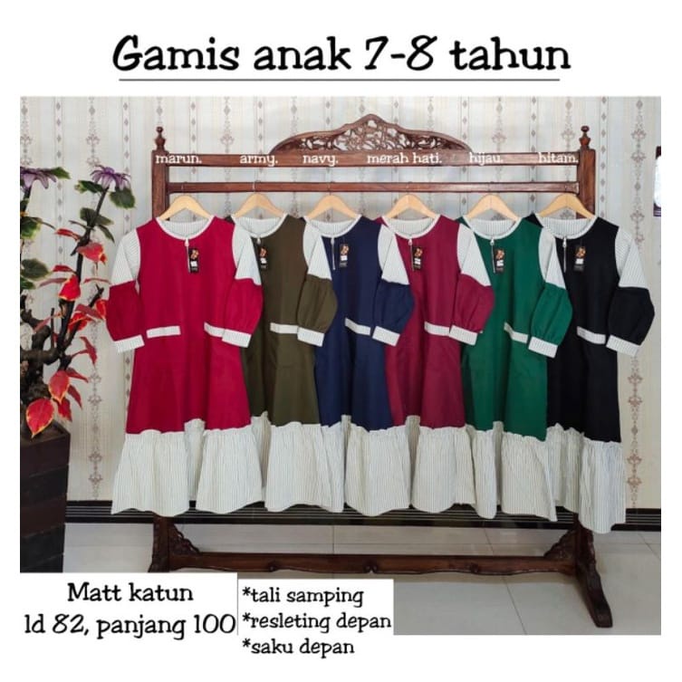 Gamis anak usia 7-8 tahun gamis anak perempuan