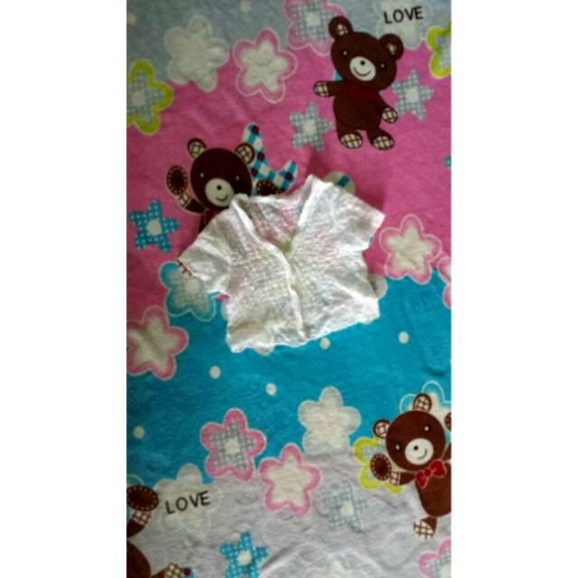 Bolero anak brukat putih