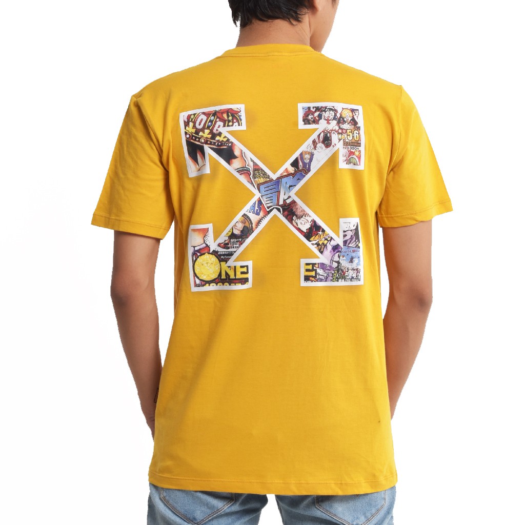 T -shirt Union One Piece  Kaos Pria  Kaos Distro Kuning| Kaos Printing 30s