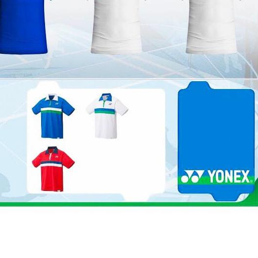 ♫ Atasan baju olahraga BULUTANGKIS pria dewasa / BADMINTON, leher KERAH Y 2001 p ✯