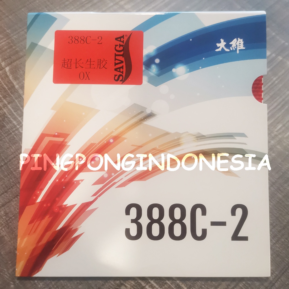 Dawei 388 C-2 Saviga OX - Karet Bintik Bertahan Panjang Long Pips 388C-2 388C2 Rubber Pingpong Tenis